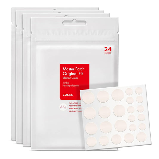 Acne Pimple Patch (96) Absorbing Hydrocolloid Original 3 Size Patches for Blemishes and Zits Cover, Spot Stickers for Face and Body, Not Tested on Animals