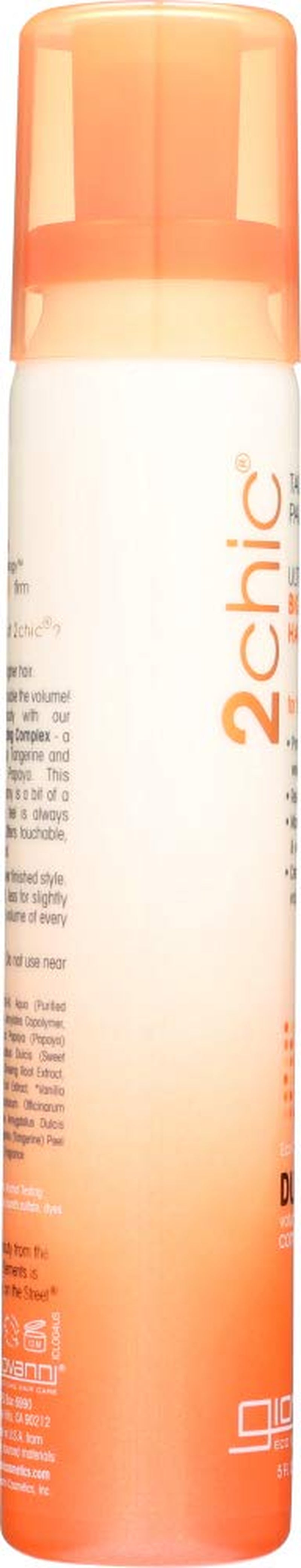 2Chic Ultra Volume Tangerine and Papaya Butter Big Body Hair Spray, 5 Oz (Pack of 4)