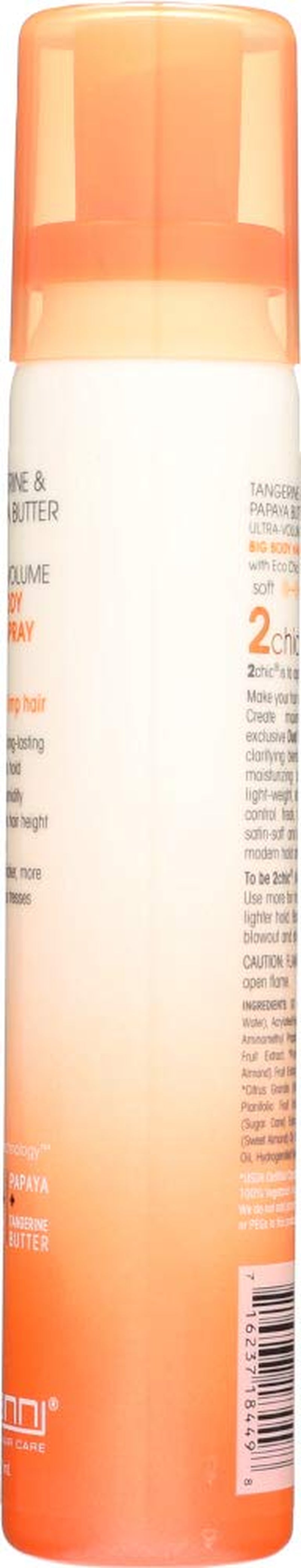 2Chic Ultra Volume Tangerine and Papaya Butter Big Body Hair Spray, 5 Oz (Pack of 4)