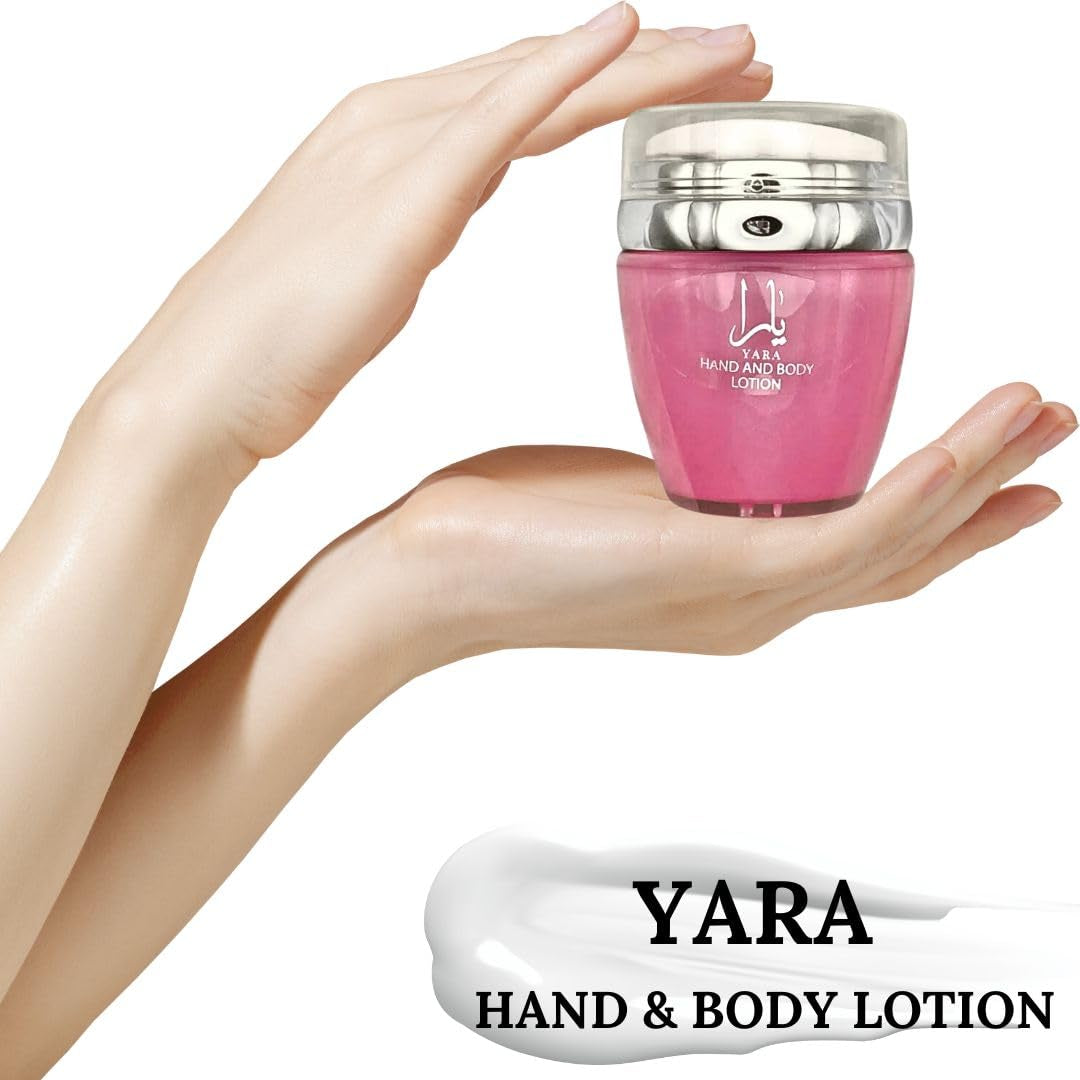 YARA Hand & Body Lotion 45ML (1.53 OZ) | Ultra Moisturizing, Skin-Nourishing, Replenishes Dry Skin, Sweet Fragrance.